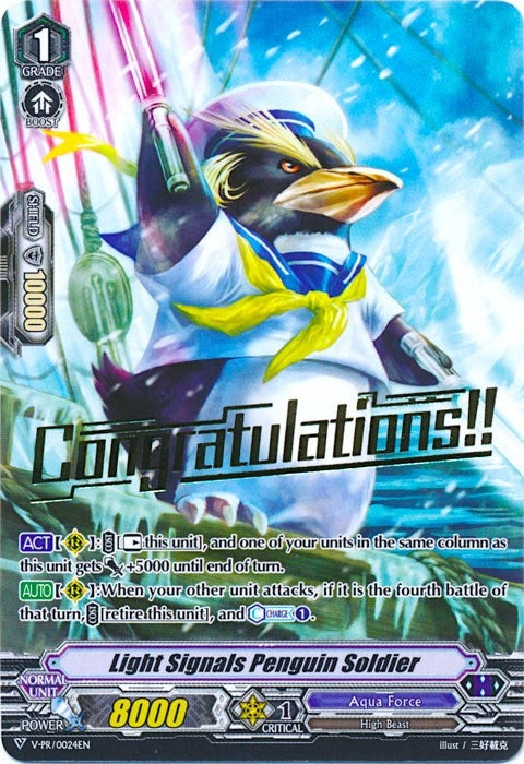 Image for Light Signals Penguin Soldier (V Promo Cards) (V-PR/0024EN) - Cardfight Vanguard