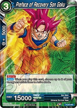 Image for Preface of Recovery Son Goku (Event Pack 2 - 2018) (Promotion Cards) (P-047_PR) - Dragon Ball Super: Masters