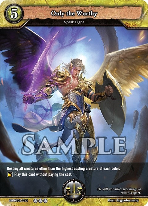 Image for Only the Worthy (Reckoning of Vashr) (DB-BT05/013) - Dragoborne