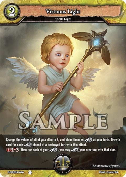 Image for Virtuous Light (Reckoning of Vashr) (DB-BT05/016) - Dragoborne