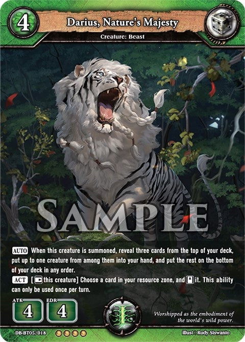 Image for Darius, Nature's Majesty (Reckoning of Vashr) (DB-BT05/018) - Dragoborne