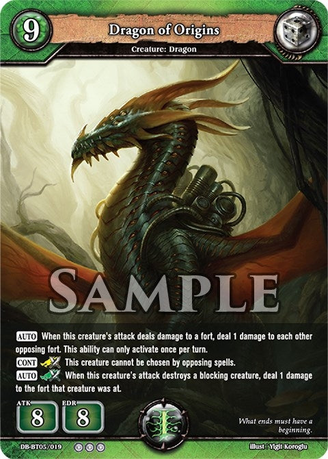 Image for Dragon of Origins (Reckoning of Vashr) (DB-BT05/019) - Dragoborne
