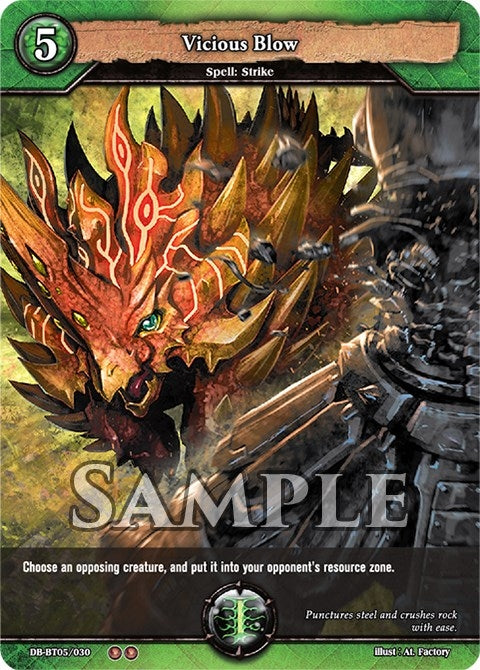 Image for Vicious Blow (Reckoning of Vashr) (DB-BT05/030) - Dragoborne