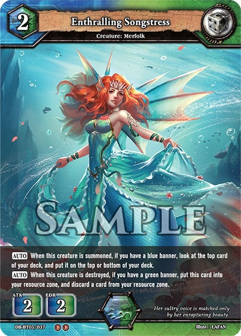 Image for Enthralling Songstress (Reckoning of Vashr) (DB-BT05/037) - Dragoborne