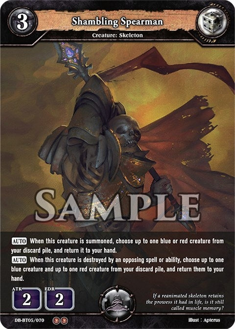 Image for Shambling Spearman (Reckoning of Vashr) (DB-BT05/070) - Dragoborne