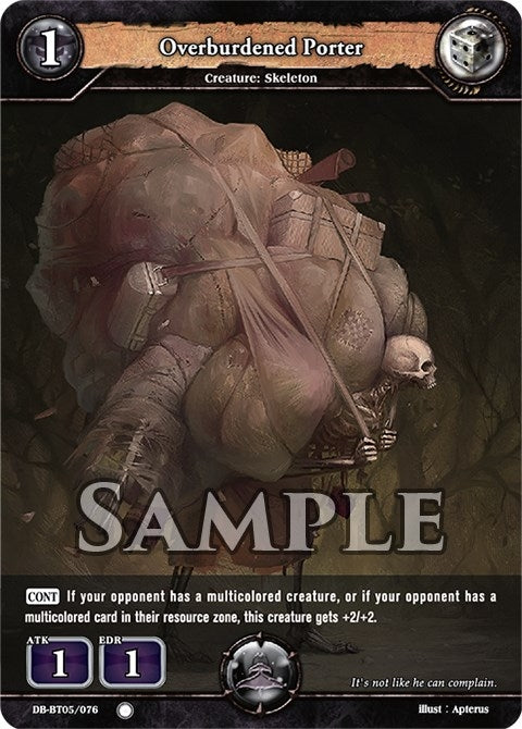 Image for Overburdened Porter (Reckoning of Vashr) (DB-BT05/076) - Dragoborne