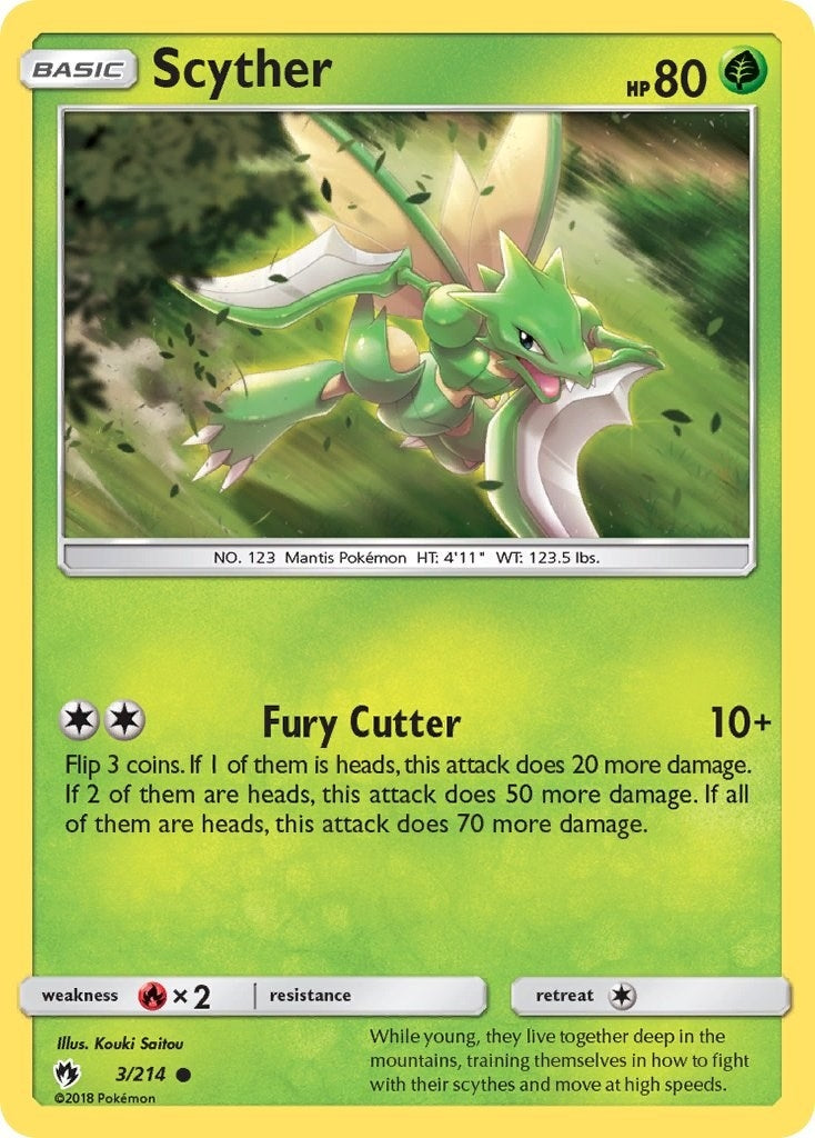 Image for Scyther (SM - Lost Thunder) (3/214) - Pokemon