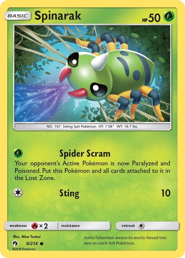 Image for Spinarak (SM - Lost Thunder) (9/214) - Pokemon