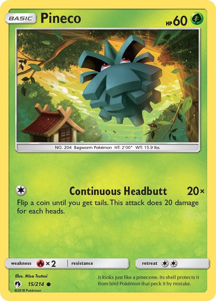 Image for Pineco (SM - Lost Thunder) (15/214) - Pokemon
