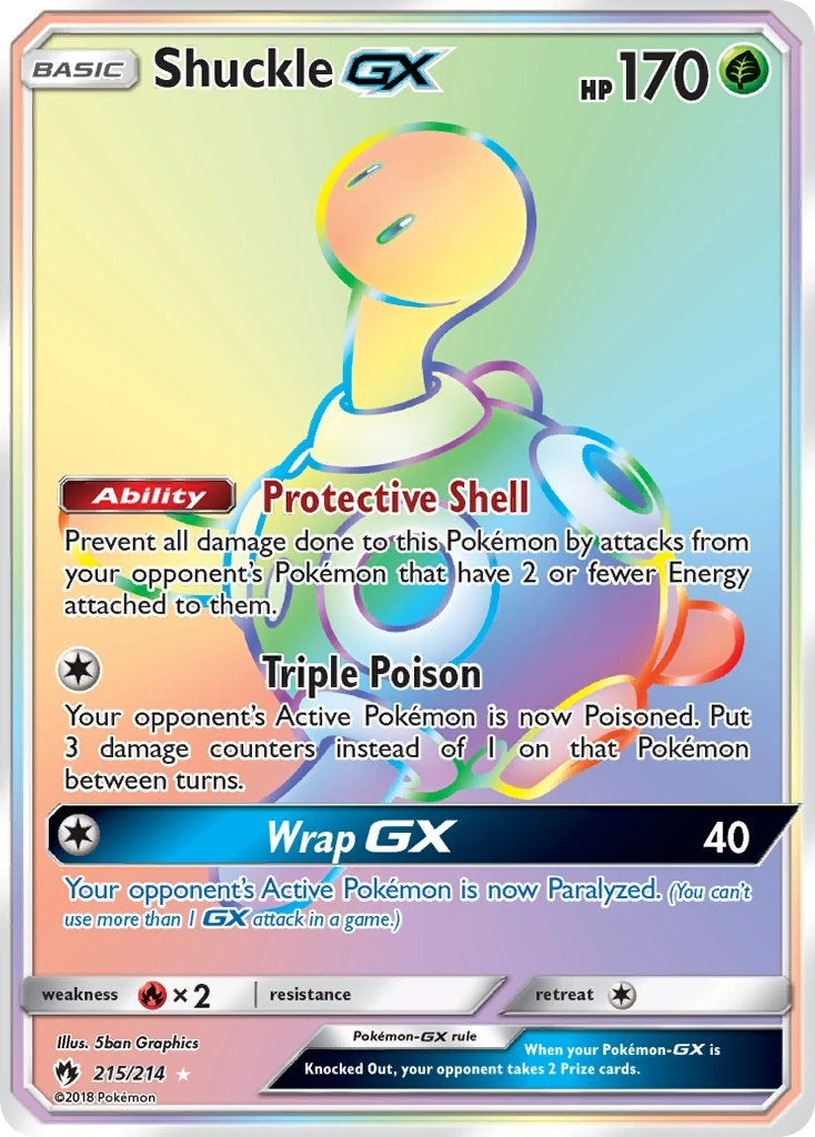 Image for Shuckle GX (Secret) (SM - Lost Thunder) (215/214) - Pokemon