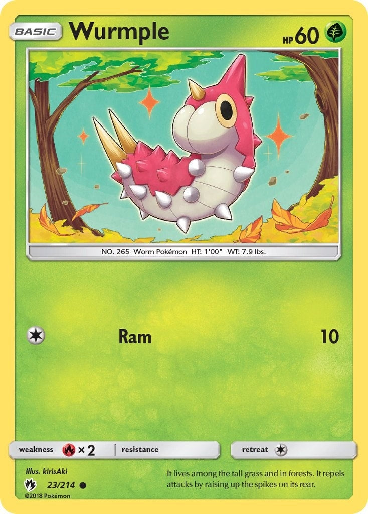 Image for Wurmple (23) (SM - Lost Thunder) (23/214) - Pokemon