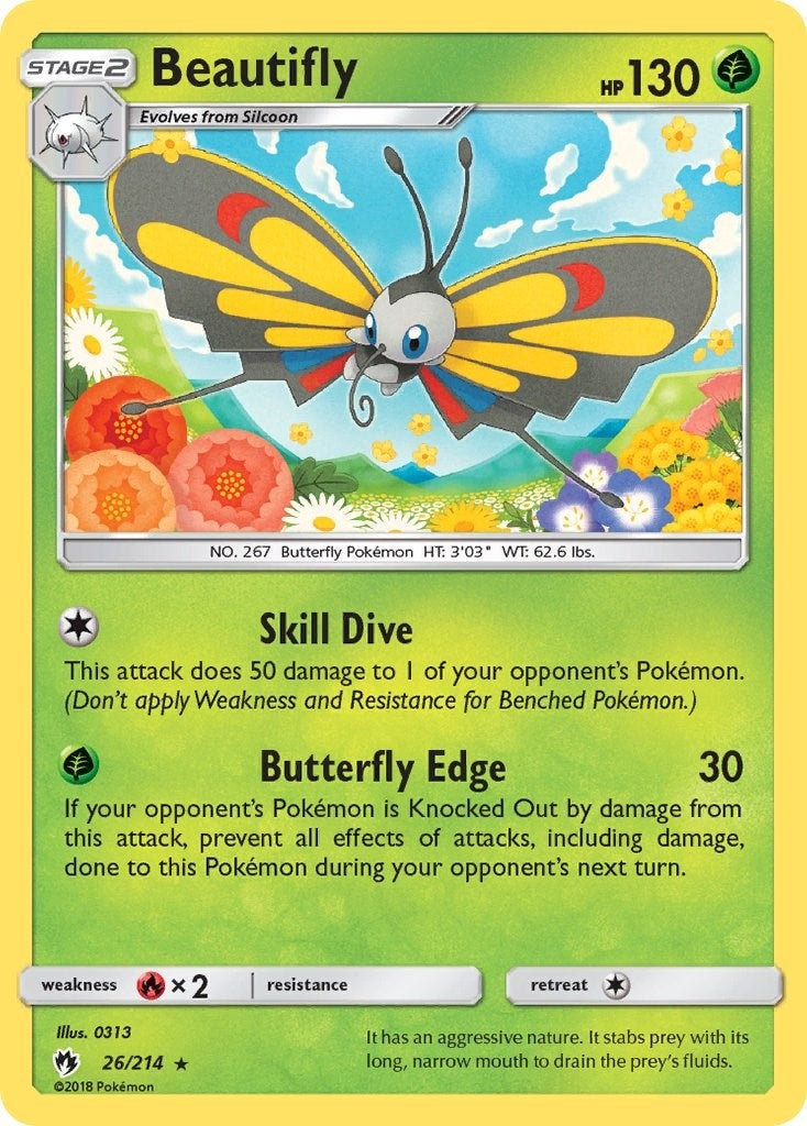 Image for Beautifly (SM - Lost Thunder) (26/214) - Pokemon