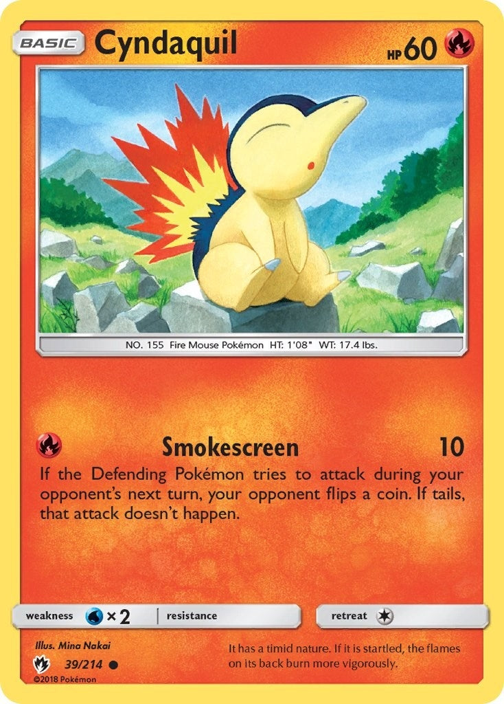 Image for Cyndaquil (39) (SM - Lost Thunder) (39/214) - Pokemon