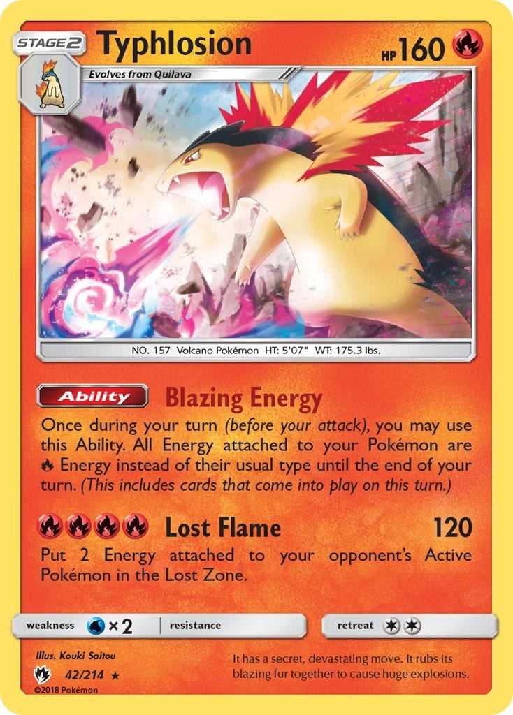 Image for Typhlosion (SM - Lost Thunder) (42/214) - Pokemon