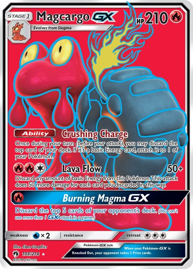 Image for Magcargo GX (Full Art) (SM - Lost Thunder) (198/214) - Pokemon