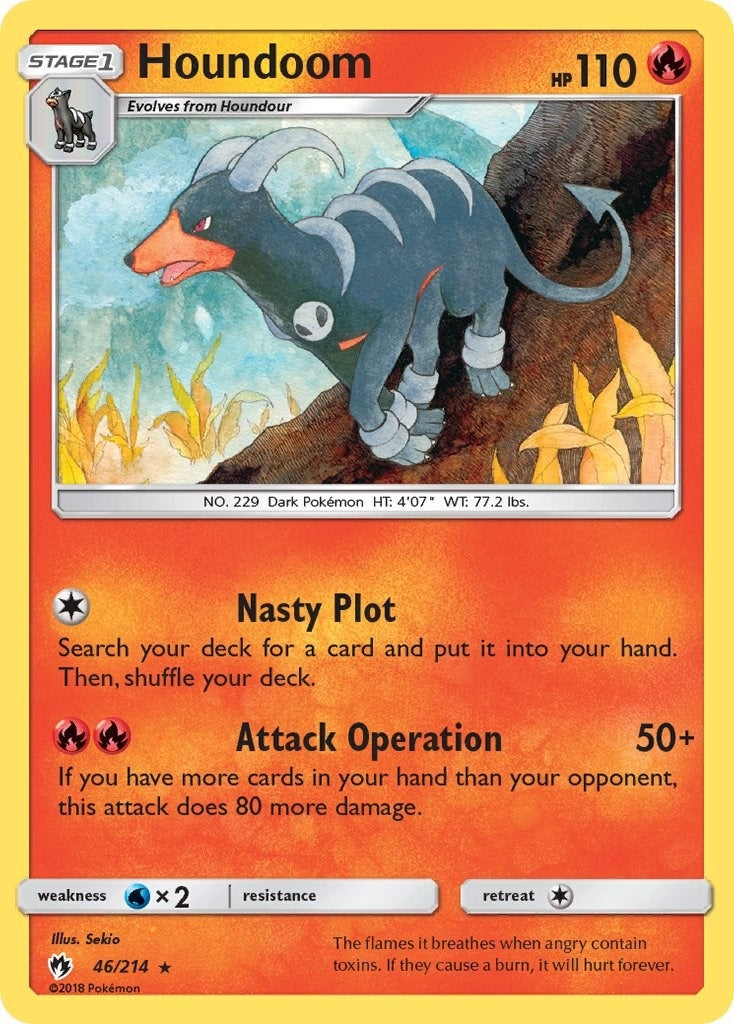 Image for Houndoom (SM - Lost Thunder) (46/214) - Pokemon