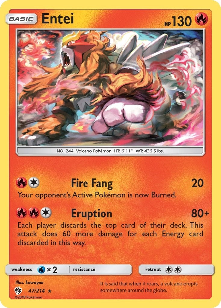 Image for Entei (SM - Lost Thunder) (47/214) - Pokemon