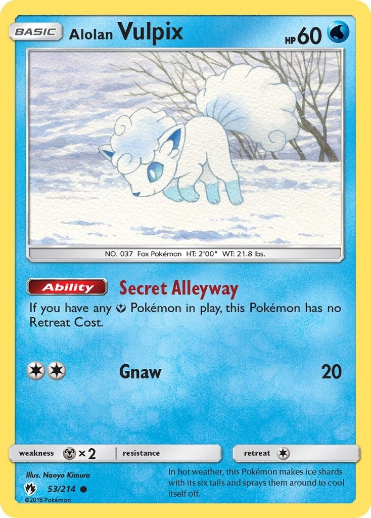 Image for Alolan Vulpix (SM - Lost Thunder) (53/214) - Pokemon