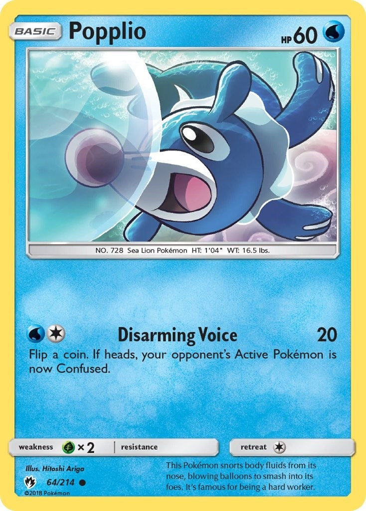 Image for Popplio (64) (SM - Lost Thunder) (64/214) - Pokemon