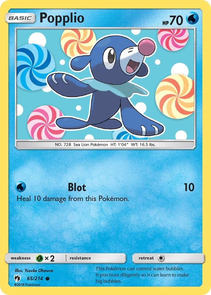 Image for Popplio (65) (SM - Lost Thunder) (65/214) - Pokemon