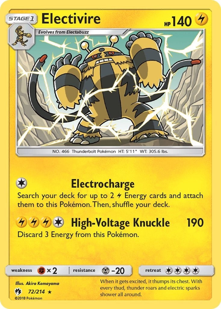 Image for Electivire (SM - Lost Thunder) (72/214) - Pokemon