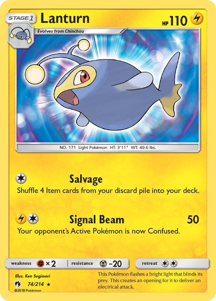 Image for Lanturn (SM - Lost Thunder) (74/214) - Pokemon