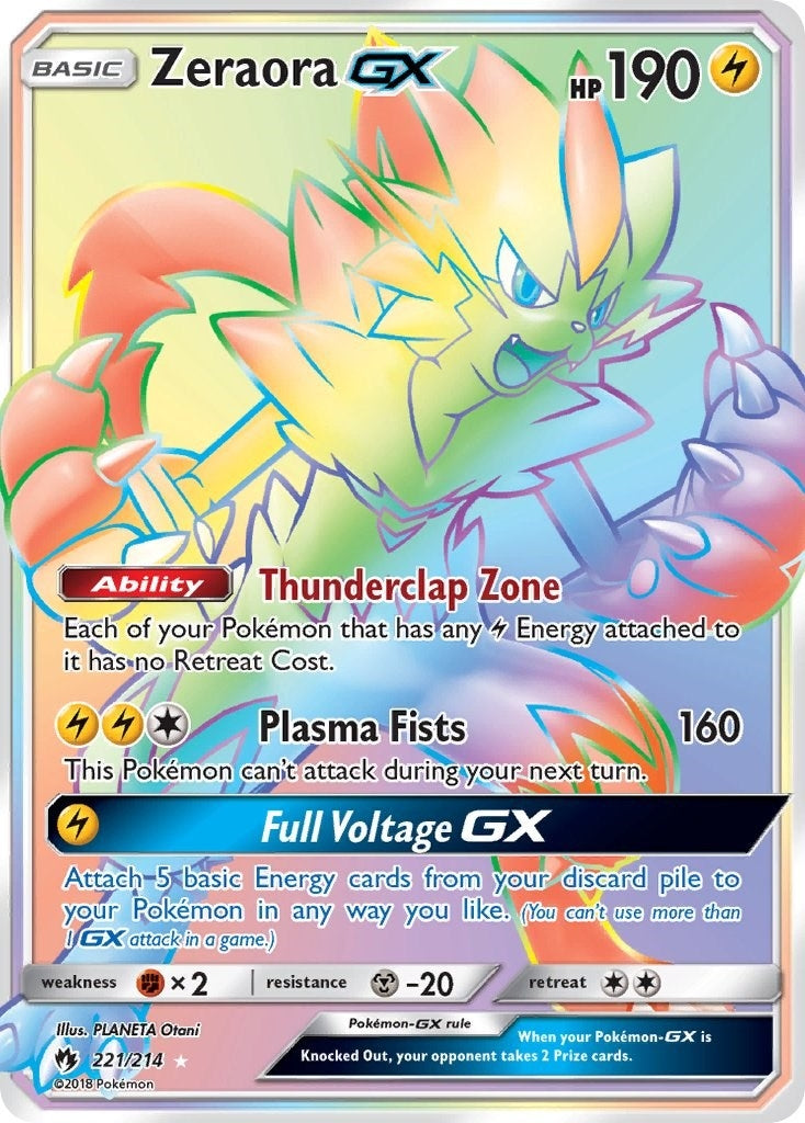 Image for Zeraora GX (Secret) (SM - Lost Thunder) (221/214) - Pokemon