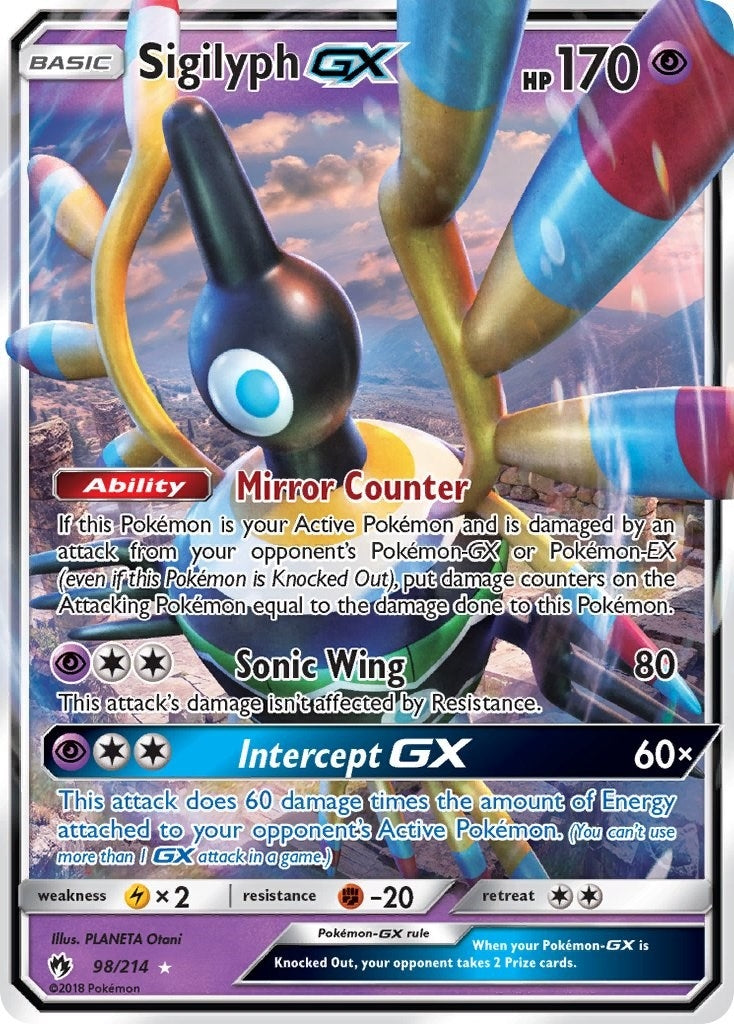 Image for Sigilyph GX (SM - Lost Thunder) (98/214) - Pokemon