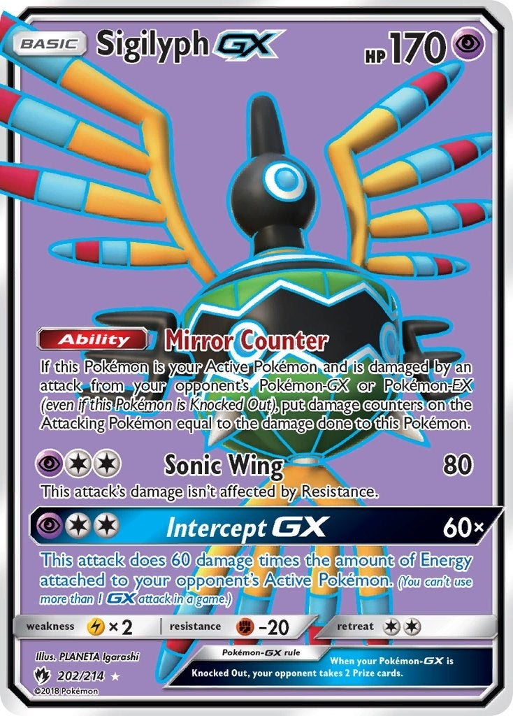 Image for Sigilyph GX (Full Art) (SM - Lost Thunder) (202/214) - Pokemon