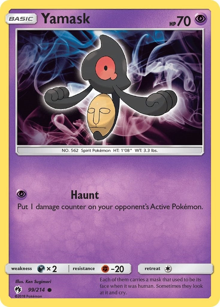 Image for Yamask (SM - Lost Thunder) (99/214) - Pokemon