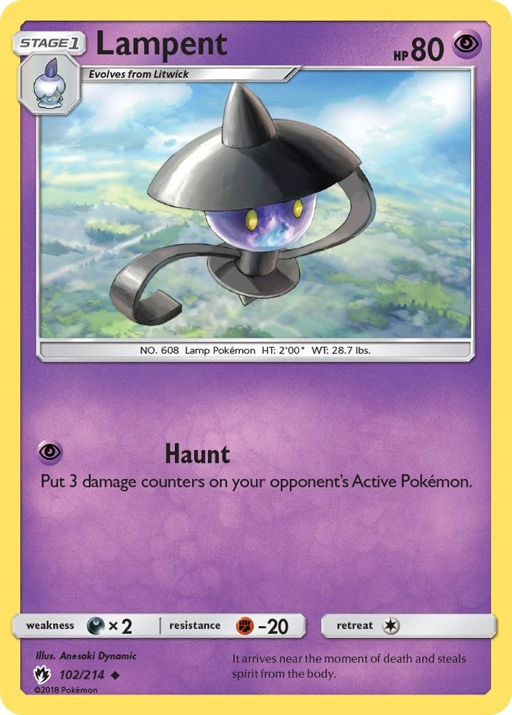 Image for Lampent (SM - Lost Thunder) (102/214) - Pokemon