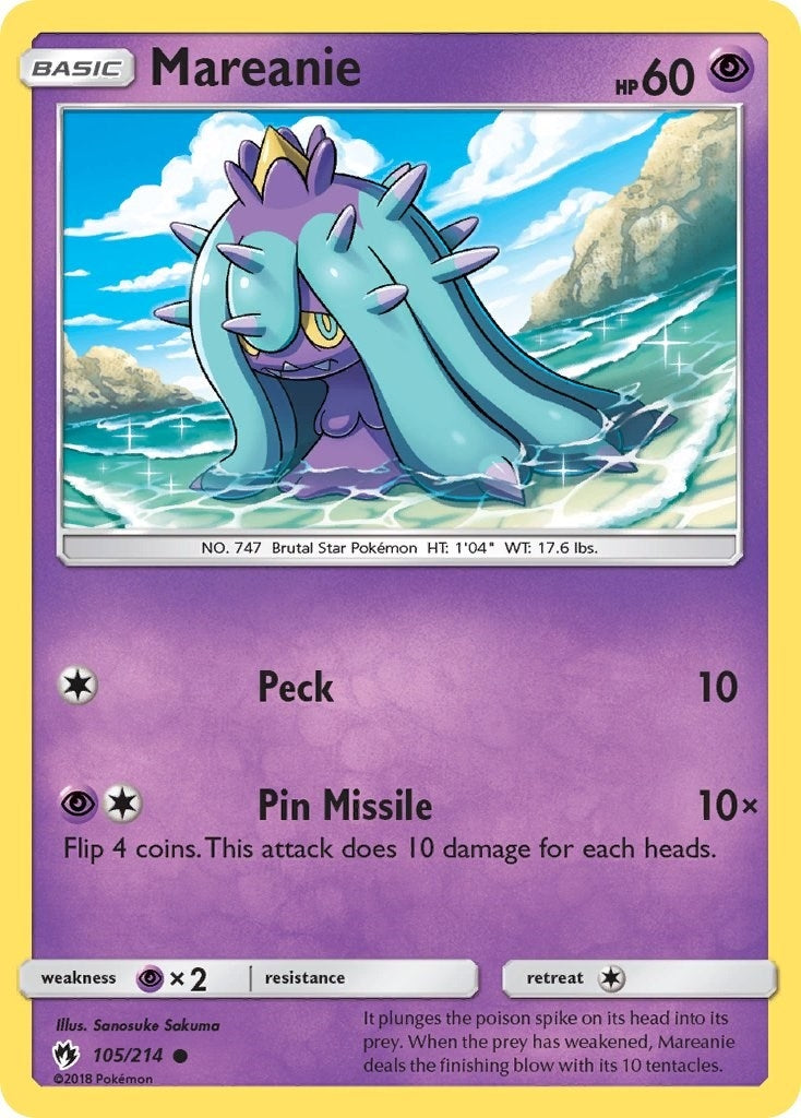 Image for Mareanie (105) (SM - Lost Thunder) (105/214) - Pokemon