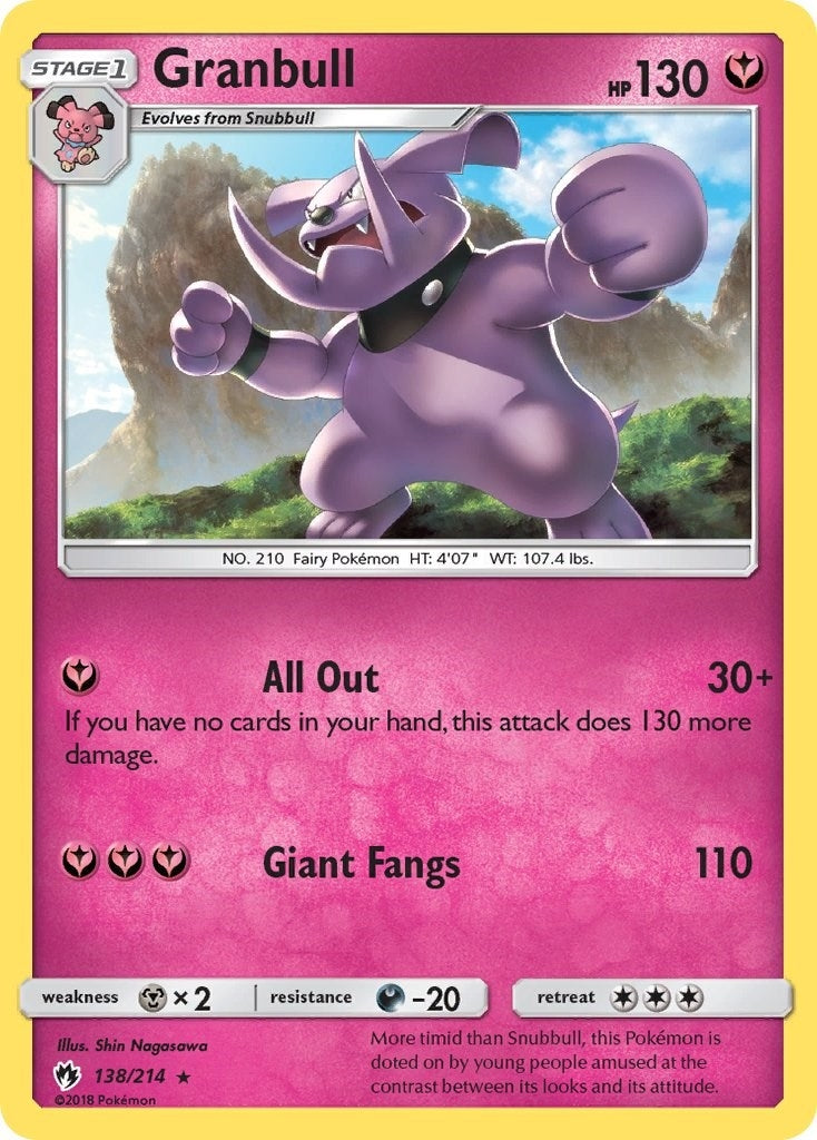 Image for Granbull (SM - Lost Thunder) (138/214) - Pokemon