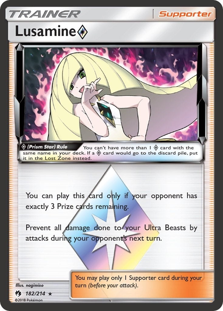 Image for Lusamine Prism Star (SM - Lost Thunder) (182/214) - Pokemon