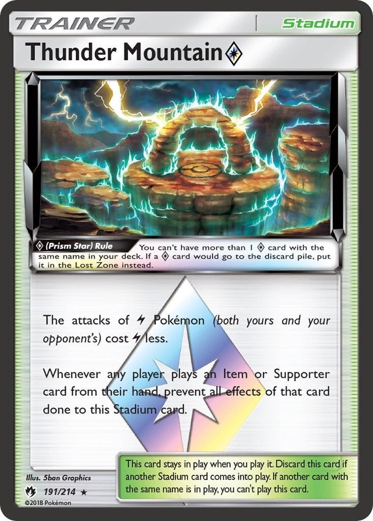 Image for Thunder Mountain Prism Star (SM - Lost Thunder) (191/214) - Pokemon