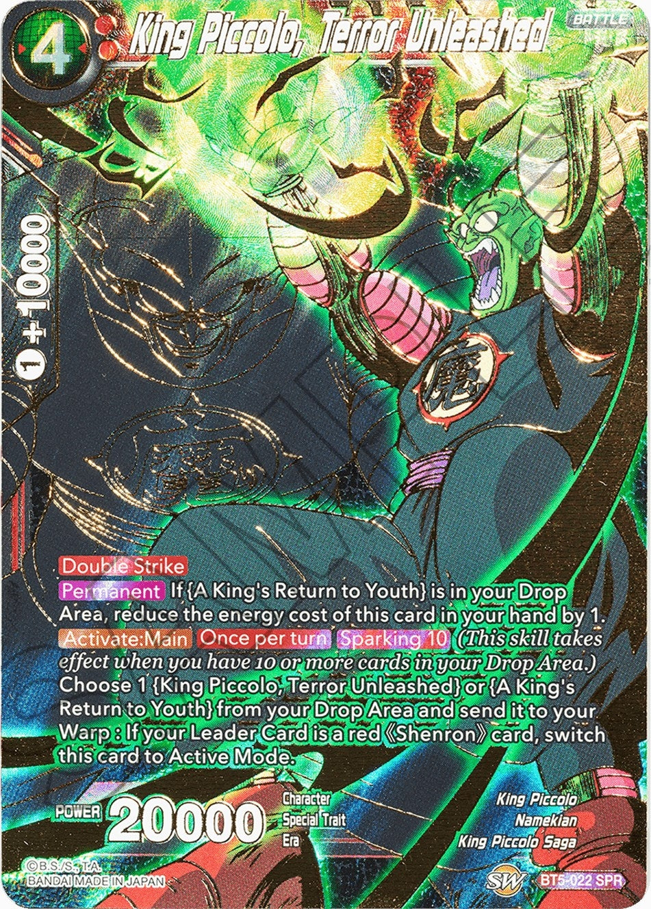Image for King Piccolo, Terror Unleashed (SPR) (Miraculous Revival) (BT5-022) - Dragon Ball Super: Masters