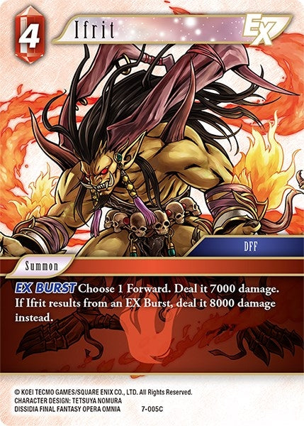 Image for Ifrit EX (Opus VII) (7-005C) - Final Fantasy TCG