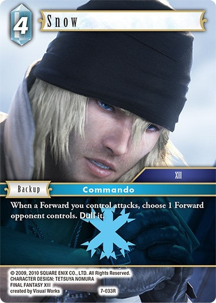 Image for Snow (Opus VII) (7-033R) - Final Fantasy TCG