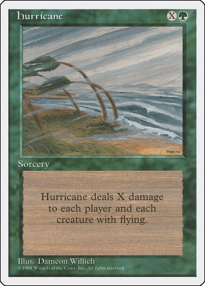 Image for Hurricane (Fourth Edition) (135) - Magic: The Gathering