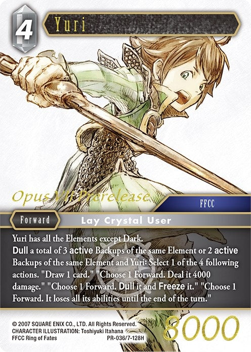 Image for Yuri (Prerelease Promo) (FF: Promo Cards) (PR-036/7-128H) - Final Fantasy TCG