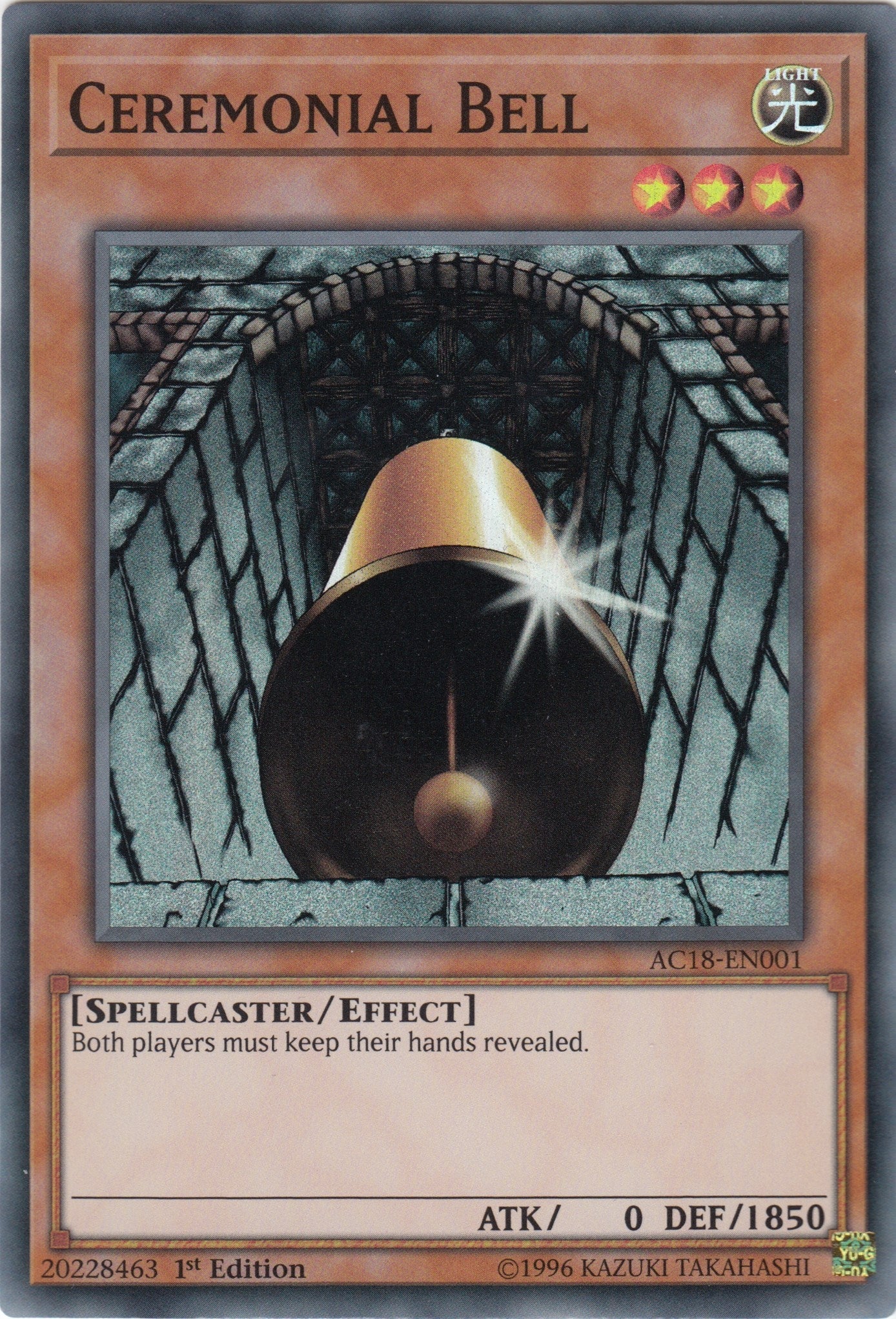 Image for Ceremonial Bell (Advent Calendar 2018) (AC18-EN001) - YuGiOh