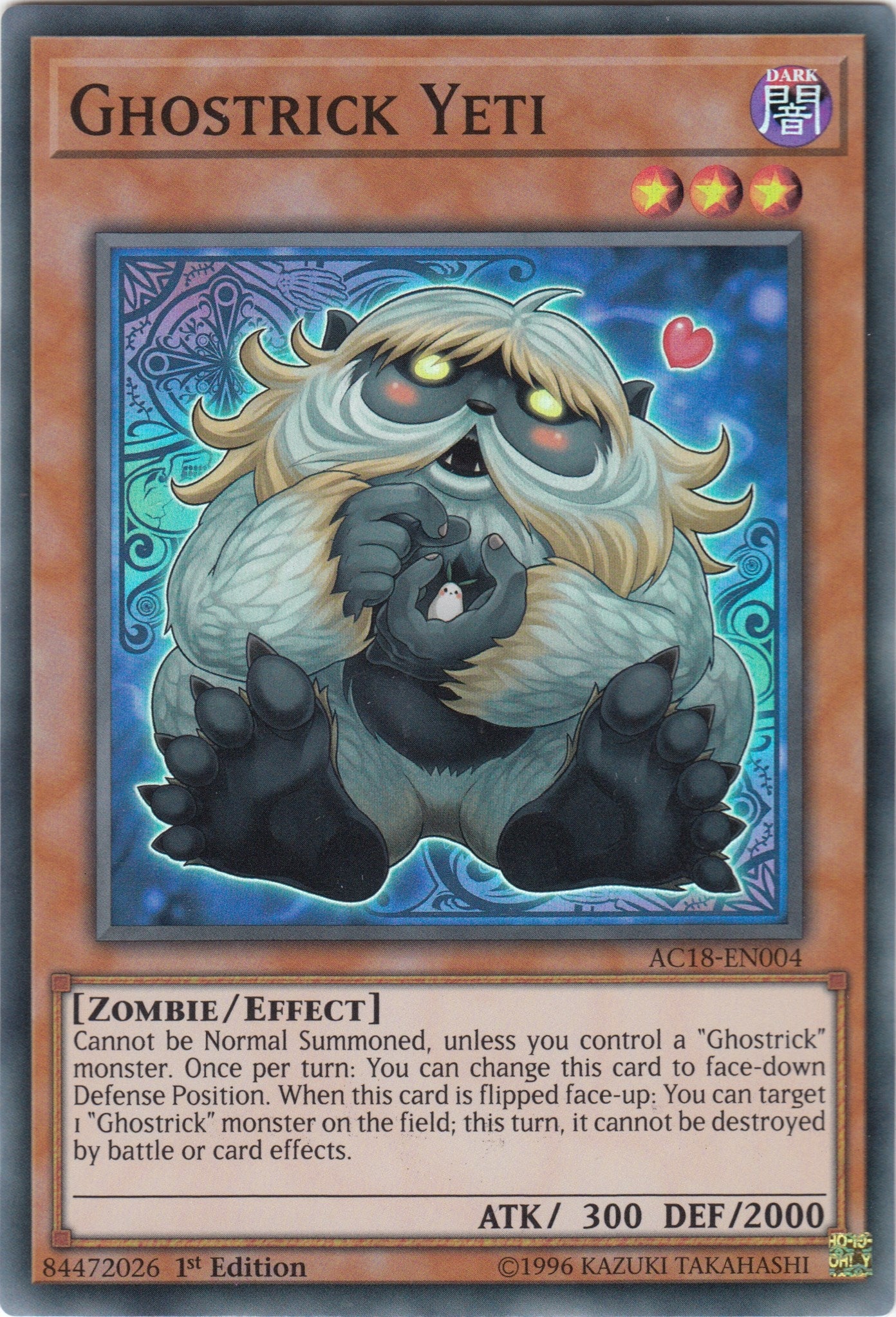 Image for Ghostrick Yeti (Advent Calendar 2018) (AC18-EN004) - YuGiOh