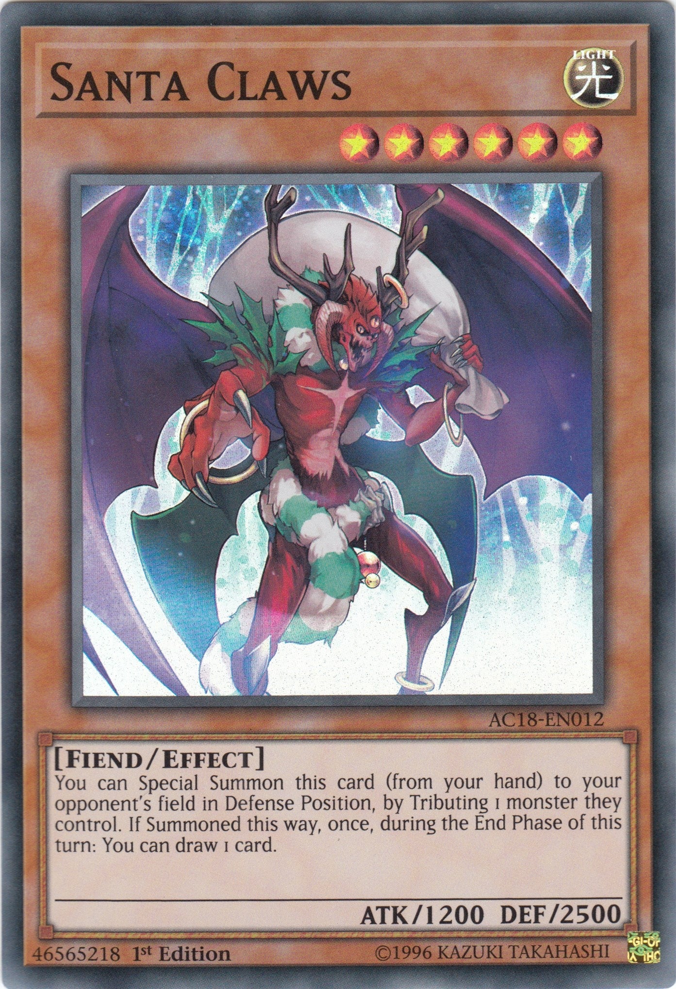 Image for Santa Claws (Advent Calendar 2018) (AC18-EN012) - YuGiOh
