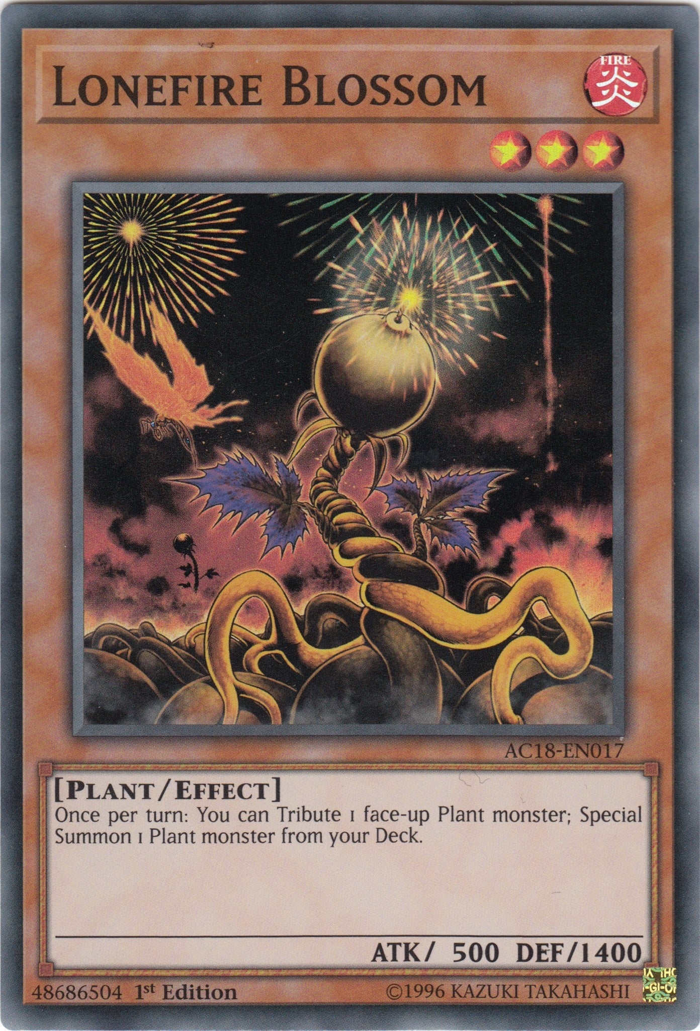 Image for Lonefire Blossom (Advent Calendar 2018) (AC18-EN017) - YuGiOh