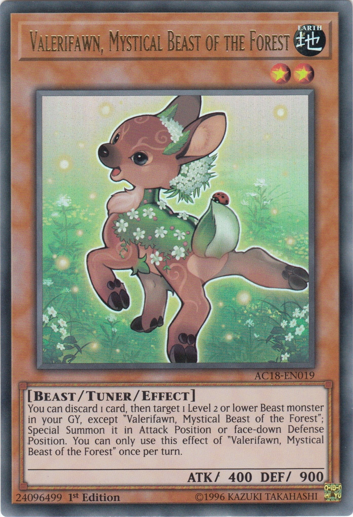 Image for Valerifawn, Mystical Beast of the Forest (Advent Calendar 2018) (AC18-EN019) - YuGiOh