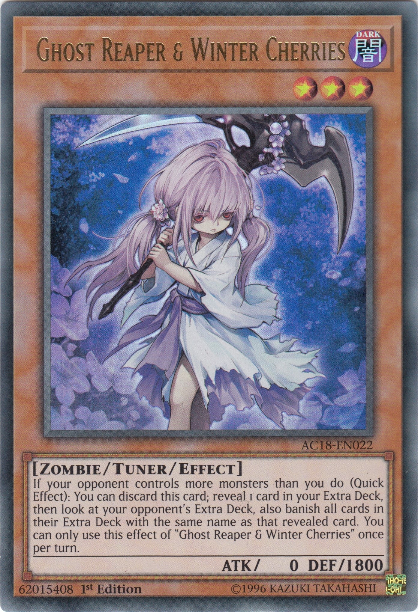 Image for Ghost Reaper & Winter Cherries (Advent Calendar 2018) (AC18-EN022) - YuGiOh
