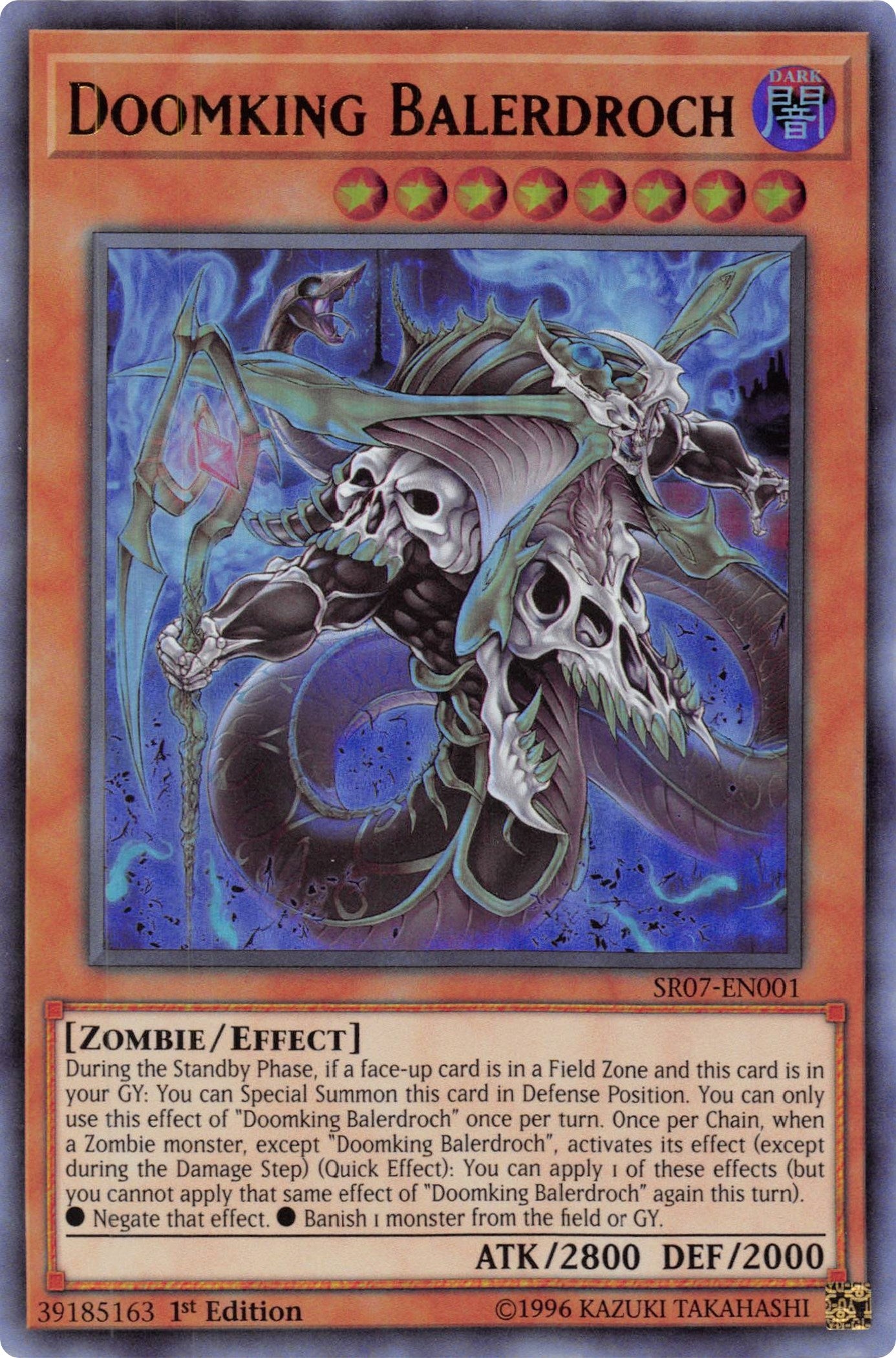 Image for Doomking Balerdroch (Structure Deck: Zombie Horde) (SR07-EN001) - YuGiOh