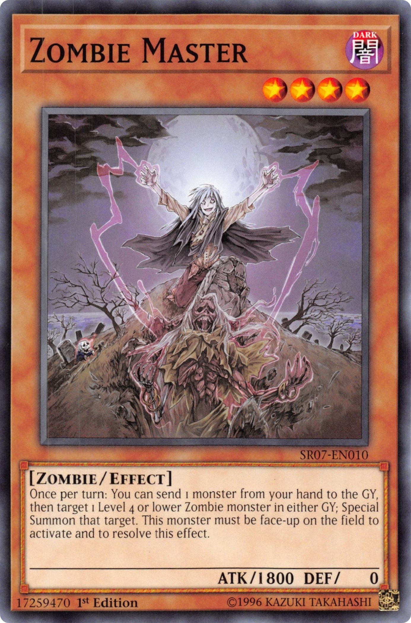 Image for Zombie Master (Structure Deck: Zombie Horde) (SR07-EN010) - YuGiOh