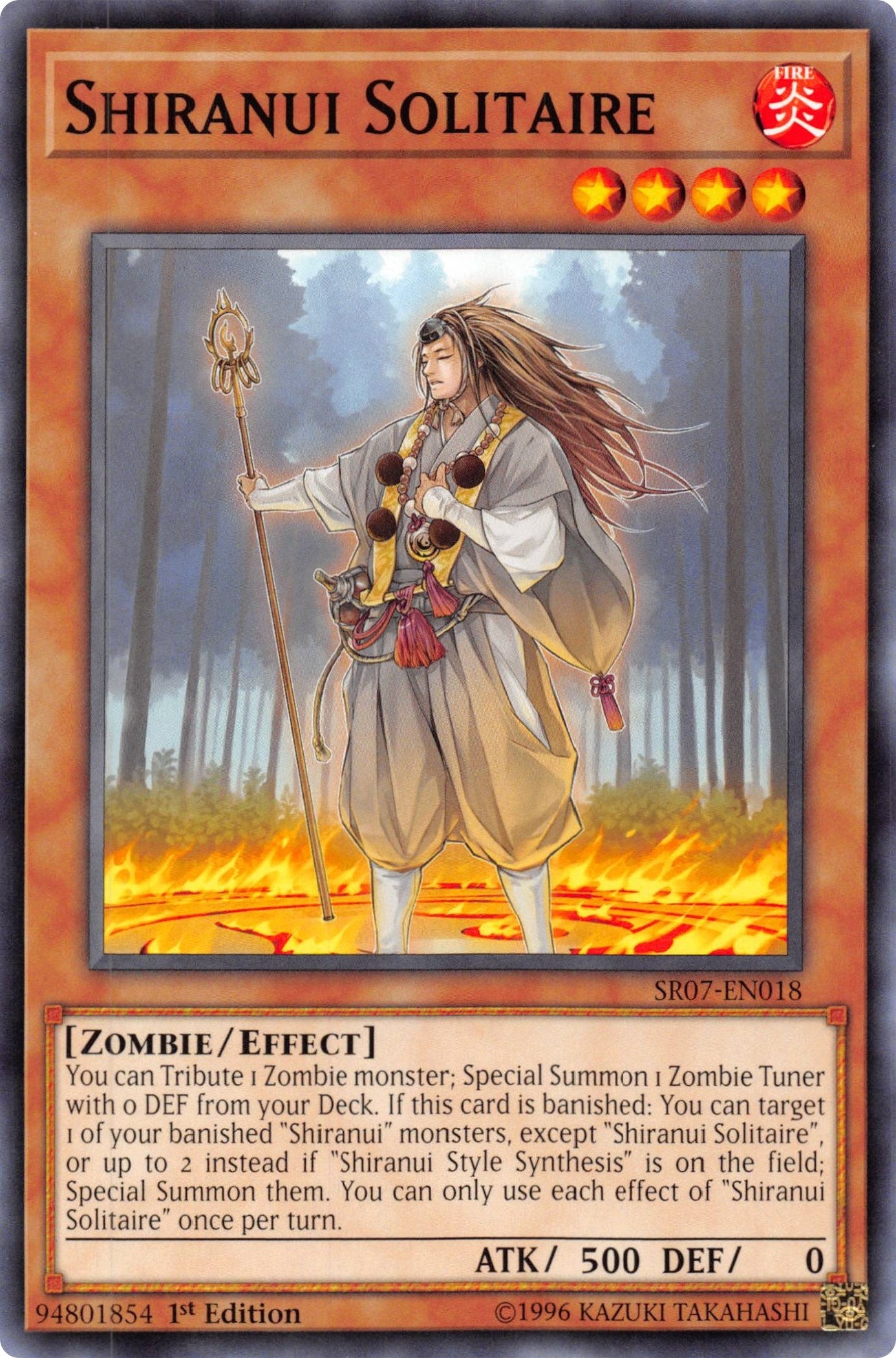 Image for Shiranui Solitaire (Structure Deck: Zombie Horde) (SR07-EN018) - YuGiOh