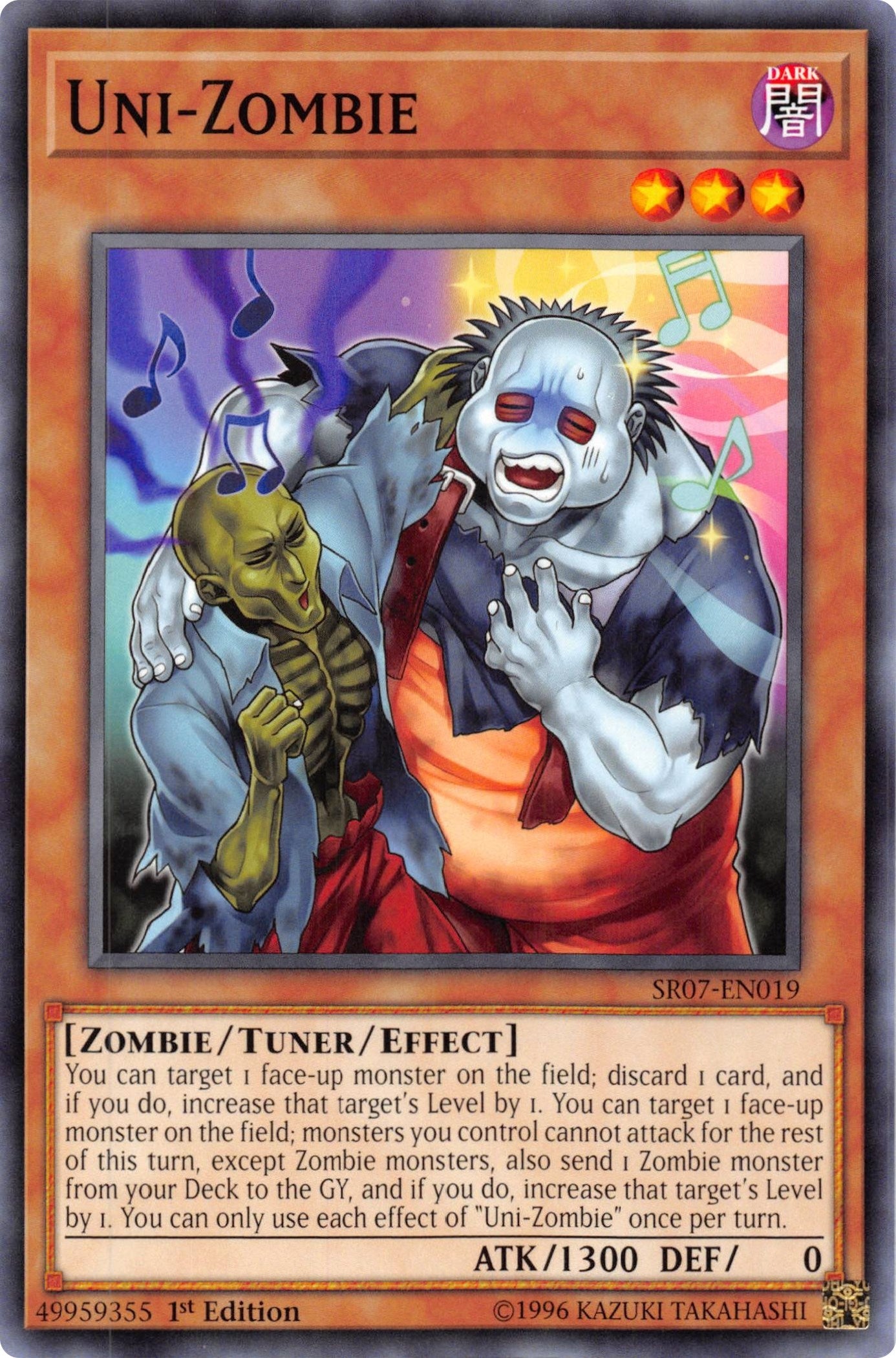 Image for Uni-Zombie (Structure Deck: Zombie Horde) (SR07-EN019) - YuGiOh
